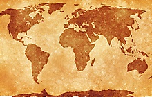 Старая карта мира